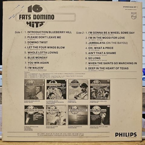Fats Domino – 16 Fats Domino Hits LP PLAK