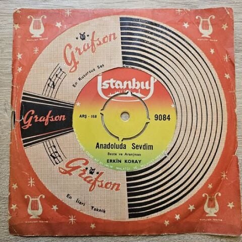 Erkin Koray – Anma Arkadaş / Anadoluda Sevdim 45LİK PLAK