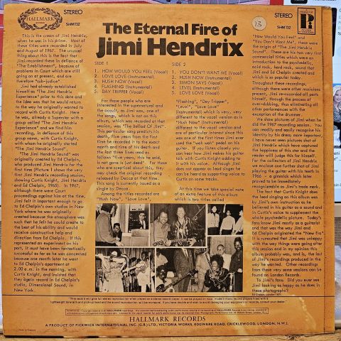Jimi Hendrix With Curtis Knight – The Eternal Fire Of Jimi Hendrix LP PLAK