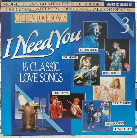 Various – Golden Love Songs Volume 3 - I Need You (16 Classic Love Songs) LP PLAK