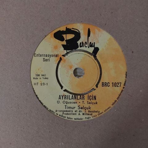 Timur Selçuk – On Dit / Ayrılanlar İçin 45LİK PLAK