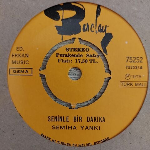 Semiha Yankı – Seninle Bir Dakika 45LİK PLAK