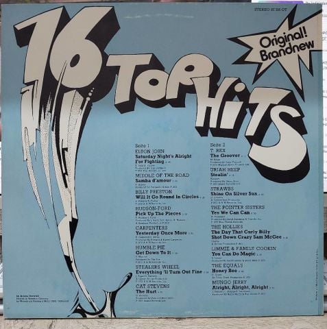 Various – 16 Top Hits Original LP PLAK