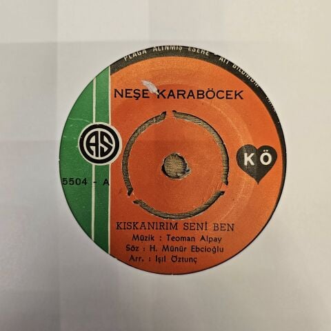 Neşe Karaböcek – Bile Bile / Kıskanırım Seni Ben 45LİK PLAK
