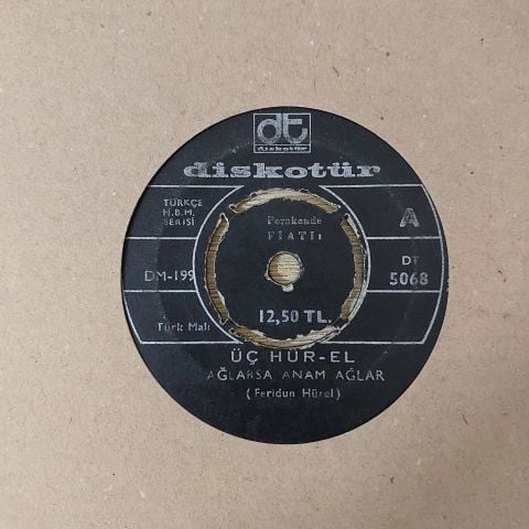 Üç Hür El – Ağlarsa Anam Ağlar / Kara Yazı 45LİK PLAK