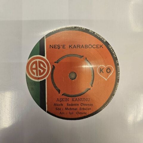 Neşe Karaböcek – Ömrümce Hep Adım Adım / Aşkın Kanunu 45LİK PLAK