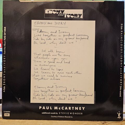 Paul McCartney – Ebony And Ivory LP PLAK