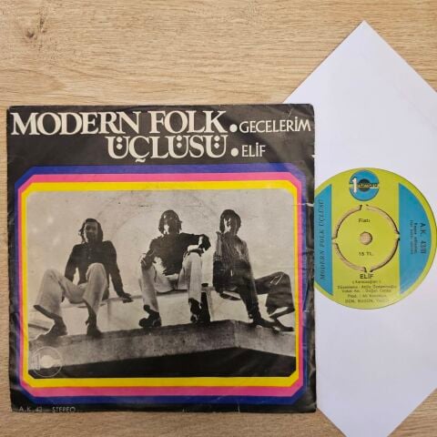 Modern Folk Üçlüsü – Gecelerim / Elif 45LİK PLAK