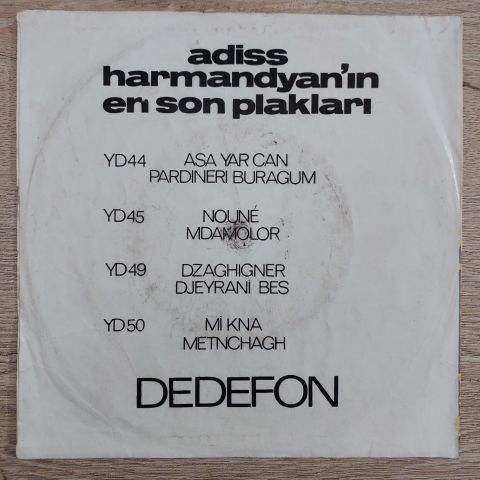 ADİSS HARMANDYAN - İM HAY AĞÇHİK 45LİK PLAK