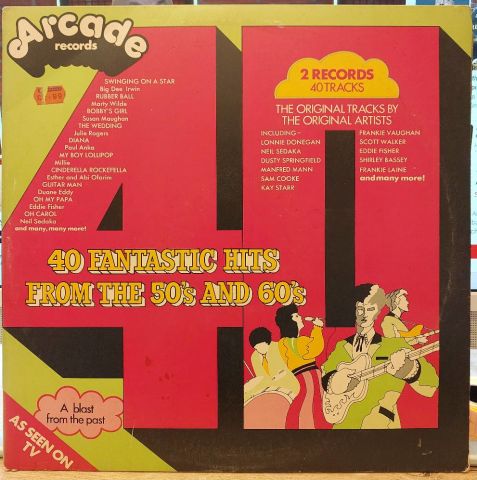 Various – 40 Fantastic Hits From The 50's And 60's LP PLAK
