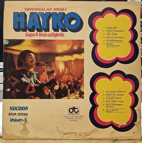 Hayko Kupa Dörtlüsü – Tavernalar Krali Kupa 4'lüsü Eşliğinde Volum 3 LP PLAK