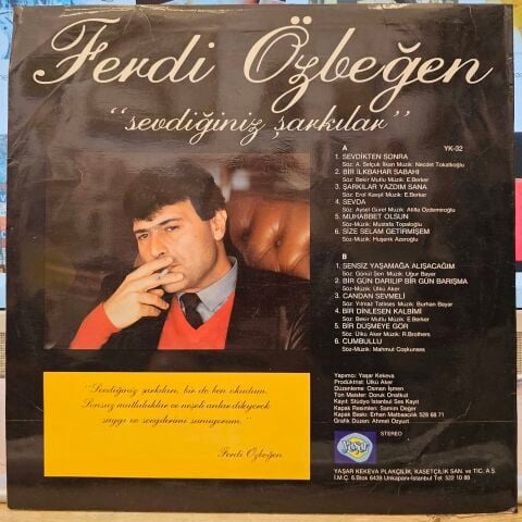 Ferdi Özbeğen – Sevdiğiniz Şarkılar LP PLAK