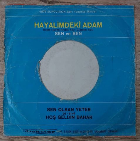 Yeliz – Hayalimdeki Adam / Sen ve Ben 45LİK PLAK
