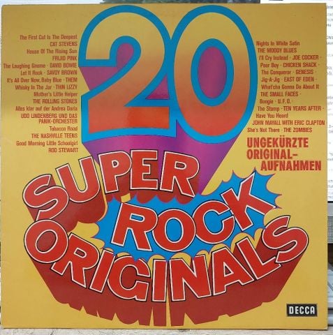 Various – 20 Super Rock Originals LP PLAK