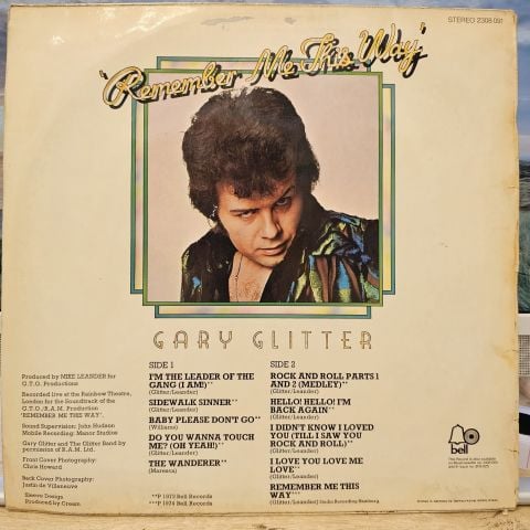 Gary Glitter – Remember Me This Way LP PLAK