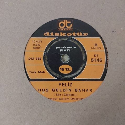 Yeliz – Sen Olsan Yeter / Hoşgeldin Bahar 45LİK PLAK