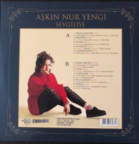AŞKIN NUR YENGİ - SEVGİLİYE LP PLAK