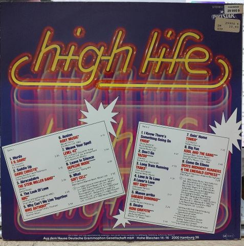 Various – High Life (Original Top Hits International) LP PLAK