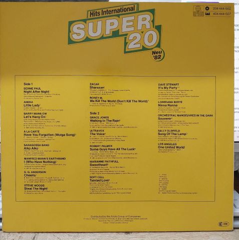 Various – Hits International Super 20 Neu '82 LP PLAK
