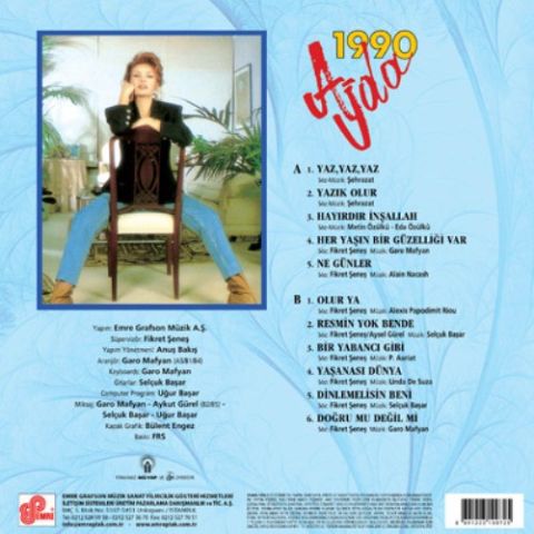 AJDA PEKKAN - AJDA 1990 LP PLAK
