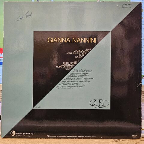 Gianna Nannini – G.N. LP PLAK