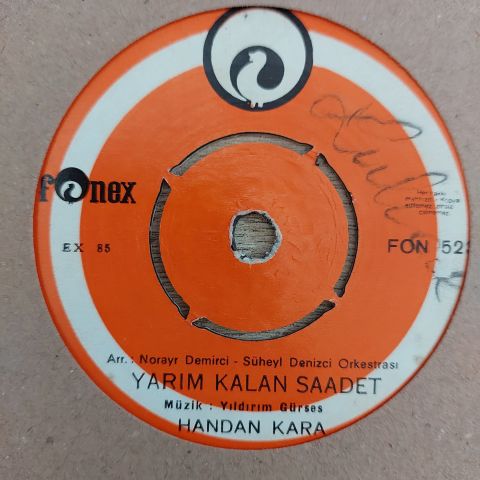 HANDAN KARA - YARIM KALAN SAADET 45LİK PLAK