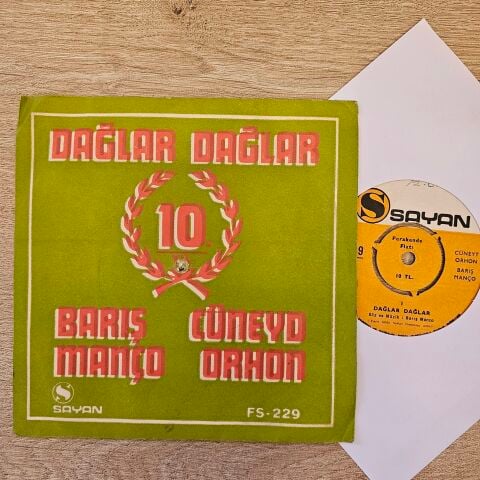 BARIŞ MANÇO - DAĞLAR DAĞLAR 45LİK PLAK