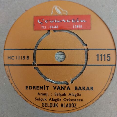 Selçuk Alagöz – Bağ Bozumu / Edremit Van'a Bakar 45LİK PLAK