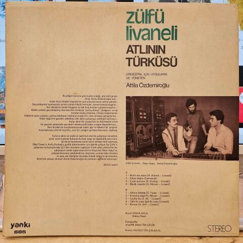 Zülfü Livaneli – Atlının Türküsü LP PLAK