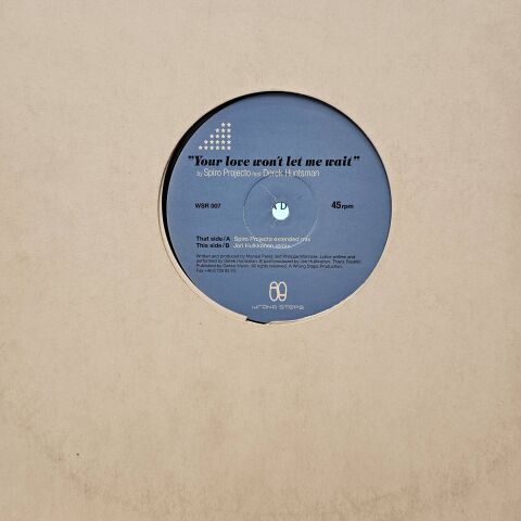 Spiro Projecto Feat. Derek Huntsman – Your Love Won't Let Me Wait LP PLAK
