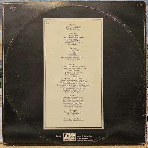 Emerson Lake & Palmer – Works (Volume 1) LP PLAK