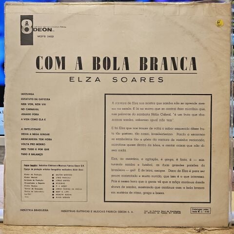 Elza Soares – Com A Bola Branca LP PLAK