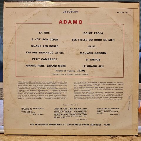 Adamo – Adamo Volume 2 LP PLAK