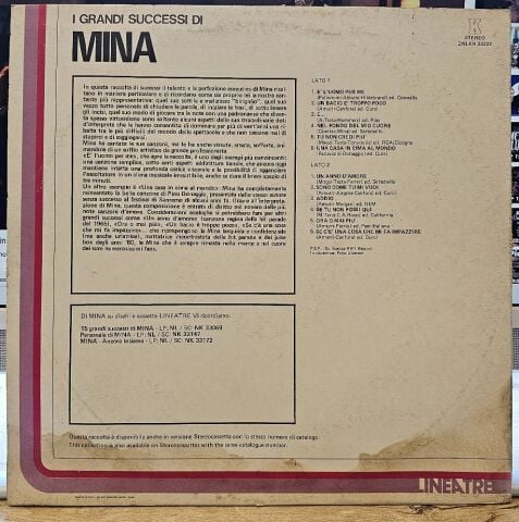 Mina – I Grandi Successi Di Mina LP PLAK