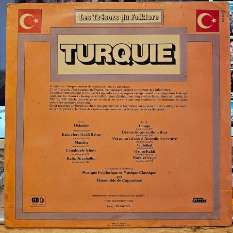 Ensemble de Cappadoce – Turquie Musique D'Hier Et D'Aujourd'hui LP PLAK