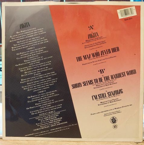 Elton John – Nikita LP PLAK