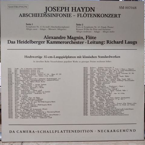 Joseph Haydn - Alexandre Magnin LP PLAK