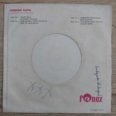 HANDAN KARA - SONBAHAR RÜZGARLARI 45LİK PLAK