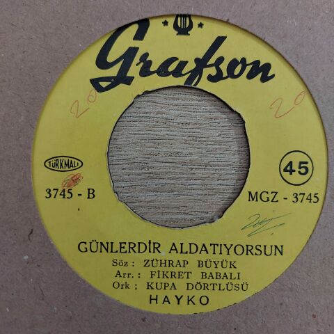 HAYKO - GÜNLERDİR ANLATIYORSUN 45LİK PLAK