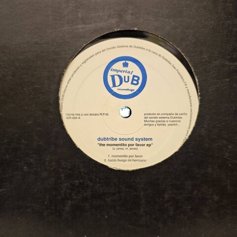 Dubtribe Sound System – The Momentito Por Favor EP LP PLAK