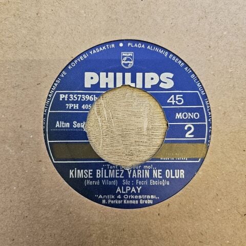 Alpay – Asla Bir Daha Sevemem 45LİK PLAK