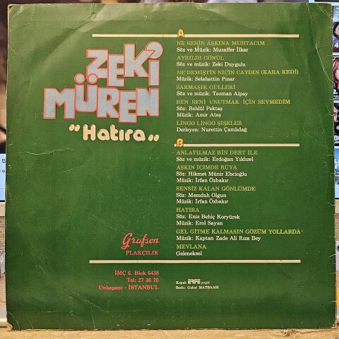 Zeki Müren – Hatıra LP PLAK
