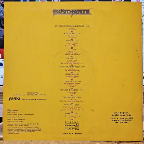 Fausto Papetti – 36a Raccolta LP PLAK