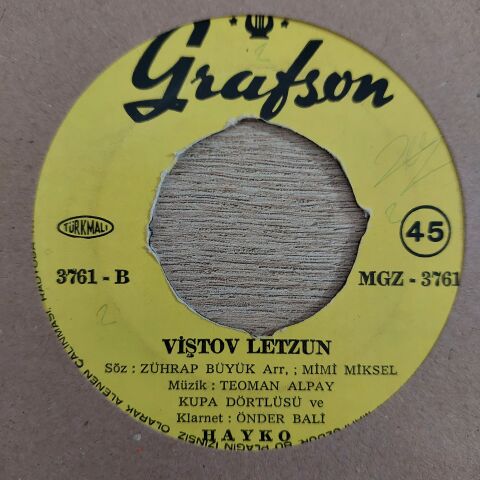 HAYKO - YEGUR YEGUR 45LİK PLAK