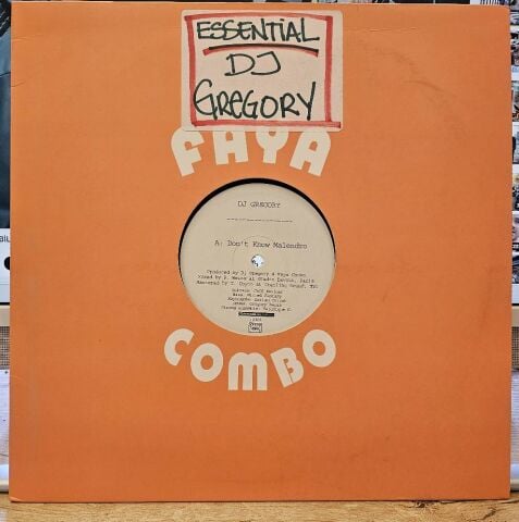 DJ Gregory – Don't Know Malendro / Vasefa LP PLAK