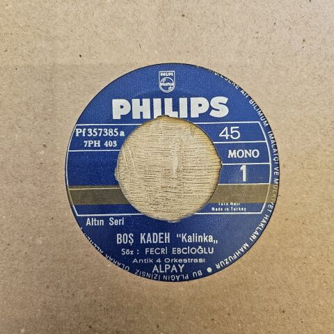 Alpay – Boş Kadeh ''Kalinka'' / Yağmur 45LİK PLAK