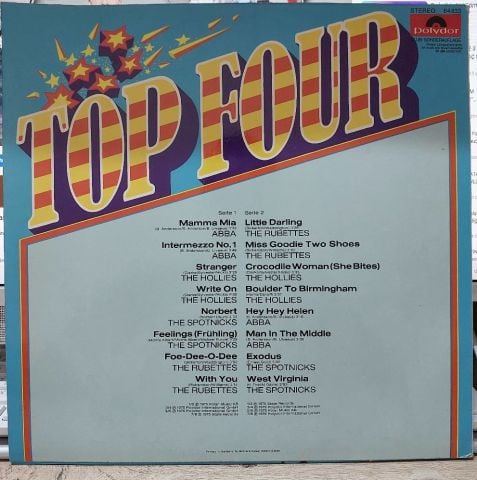 ABBA / The Hollies / The Rubettes / The Spotnicks – Top Four LP PLAK