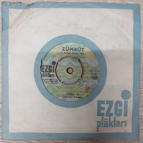Zümrüt – Largo / Bir Sevenin Şarkısı 45LİK PLAK
