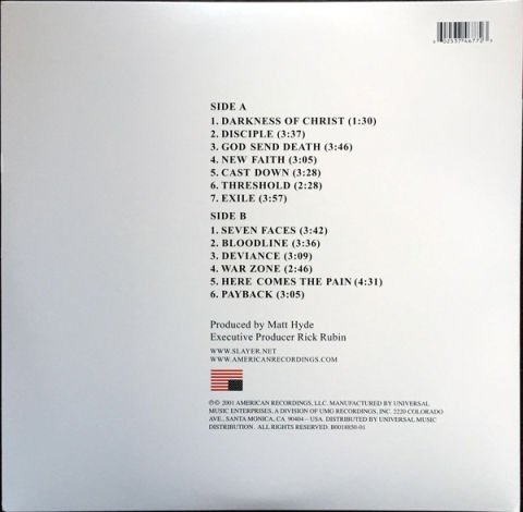 Slayer – God Hates Us All LP PLAK