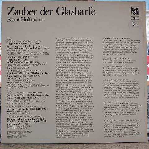 Mozart Beethoven Reichardt Naumann - Bruno Hoffmann LP PLAK